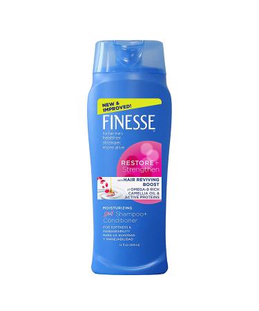 FINESSE Restore + Strengthen Moisturizing 2in1 Shampoo + Conditioner 13 oz (Pack of 6) Moisturize & Repair Dry or Damaged Hair - Buy Online on GoSupps.com