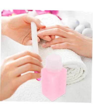 SKISUNO Nail Polish Remover Dispenser Push down Gel Nail Polish Nail Gel Polish Nail Polish Remover Dispenser Pump Mini Water Dispenser Travel Cotton Ball Plastic Bottle Pink 6x5x13cm Pink - Buy Online on GoSupps.com