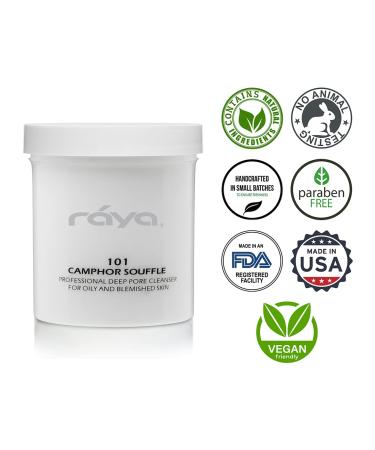 Raya Camphor Souffl Facial Cleanser 16 oz | pH Balanced Face Wash for Oily Skin | Reduces Whiteheads & Blackheads | Clogged Pore Clearer - Buy Online on GoSupps.com