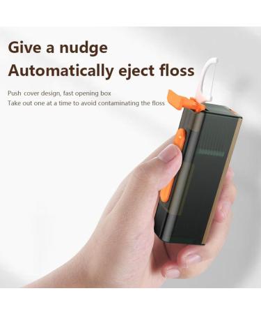 Sunfecili Portable Dental Tank Set | 2-Piece Dental Silk Dispenser & Travel Kit | Refillable ABS Silicone with Mirror | Ideal for Dating Eating & Traveling - Buy Online on GoSupps.com