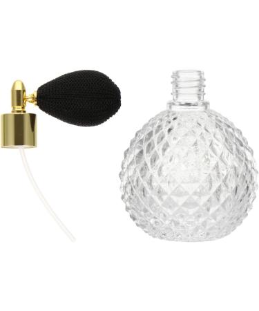 100ml Vintage Glass Perfume Bottle Perfume Spray Refillable Spray Bottle Dispenser with for Home Perfume Travel (Caps in Random Colours) - Buy Online on GoSupps.com