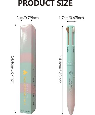 Make Up Pen 4 in 1 Makeup Pen Easy Switch Makeup Pen Includes Eyeliner Eyebrow Lip Liner & Highlighter Long Lasting Portable for Women Outdoor - Buy Online on GoSupps.com