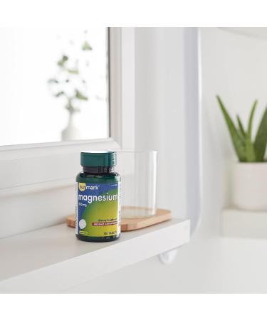 Sunmark Natural Magnesium Tablets - 250mg Strength | Dietary Supplement | 100 Tablets - Buy Online on GoSupps.com