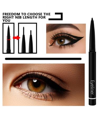 ETEDES 3-in-1 Precision Liquid Eyeliners Set | Long Lasting, Waterproof, Smudge Proof | 3 Black Eyeliners - Buy Online on GoSupps.com