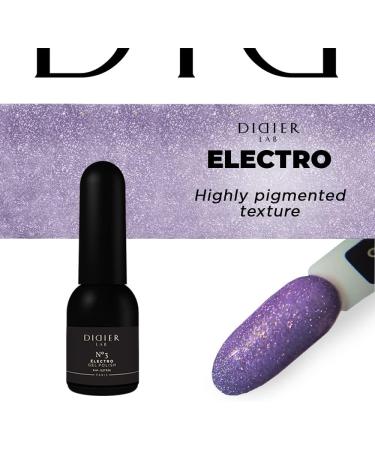 Didier Lab - Premium Gel Nail Polish Electro No.3 - Gel Nail Varnish - Nail Art - Long-Lasting High Gloss Wear - Easy to Apply - Gel Nails - Rich Pigment - UV/LED - Chip Resistant - Buy Online on GoSupps.com