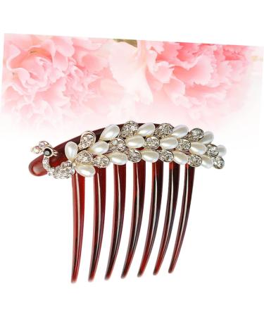 Angoily Hair Comb Different Occasions Unique Design Hair Clip Comb No Peculiar Smell Durable French Side Combs Thick Hair Girls Hair Styling Fine Craft Vintage Women's Rhinestone - Buy Online on GoSupps.com