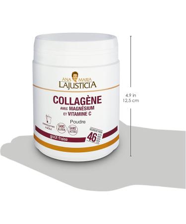 Ana Maria Lajusticia -Collagen enriched with magnesium and vitamin C -350 g strawberry flavor strong joints and supple skin. Tissue regenerator with hydrolyzed collagen. 46 days bottle. - Buy Online on GoSupps.com