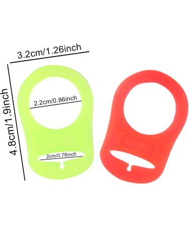 10 PCS Multicolor Silicone Dummy Clip Adapters for Baby Pacifier Holders - Buy Online on GoSupps.com