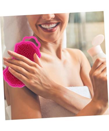 Frcolor Silicone Shower Scrubber & Hairbrush 2-Pack Scalp Meridian Massage Tool for Body & Hair Care Perfect for Bathing & Washing - Buy Online on GoSupps.com