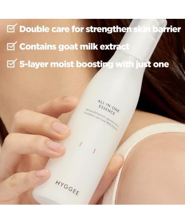 HYGGEE All in One Essence - Moisturizing Face Gel Lotion for All Skin Types - Probiotics & Hyaluronic Acid - Fresh and Soft Formula - Skin Irritation Free 3.71 fl.oz. - Buy Online on GoSupps.com