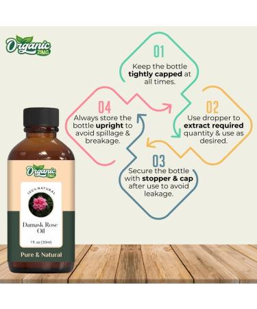 Buy Pure Damask Rose Oil 30ml | Natural Essential Oil for Skincare Hair Care & Aromatherapy - International Shipping - Buy Online on GoSupps.com