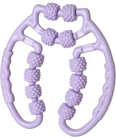 Sharplace Leg Massage Device - Circular Leg Clamps with 12 Wheels for Deep Tissue Massage | Perfect for Gym Bodybuilding & Yoga - Violet - Buy Online on GoSupps.com