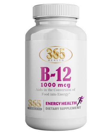 365 Health - Vitamin B12 1000 mcg Tablets 365 Count
