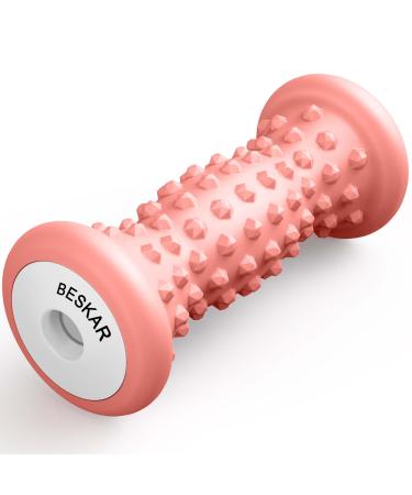 BESKAR Foot massage roller ergonomically designed massage scooters for feet to relieve plantar fasciitis foot growt pain relief from sore muscles charred corals