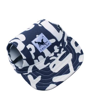Baseball cap for pets dogs Basecap Outdoor Sport Sun protection Sunbonnet Summer Reise Hut Baseball cap sun hats Dogs with ear holes and adjustable chin straps blue white XL XL blue white