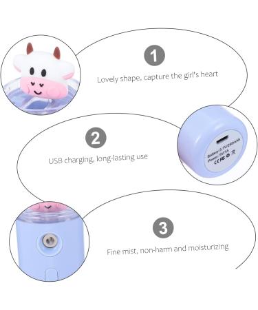 FOMIYES Moisturizer Air Diffuser Air Humidifier Small Mister Humidifier Face Steamer Travel Eyelash 3.8x3.8x10.8cm Blue - Buy Online on GoSupps.com