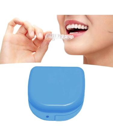 Verdant Touch Sky Blue Denture Case - Portable Dustproof Storage Box for Artificial Teeth | International Shipping Available - Buy Online on GoSupps.com