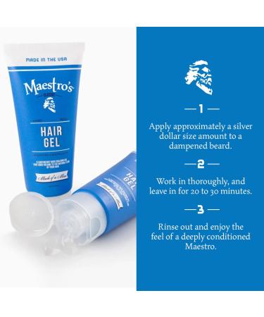 Maestro's Classic Hair Gel - Mark of a Man Blend | 3.4 Oz | Premium Styling for Men | International Shipping - Buy Online on GoSupps.com