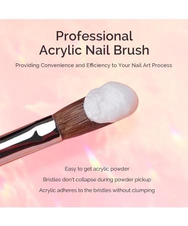 MelodySusie Kolinsky Acrylic Nail Brush - Professional Size 8 Glitter Brush for Nail Art - Aurora Collection - Buy Online on GoSupps.com