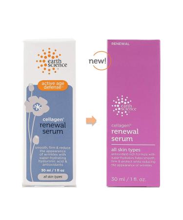 Earth Science Active Age Defense Cellagen Renewal Serum 1 oz - Anti-Aging Skincare - Buy Online on GoSupps.com