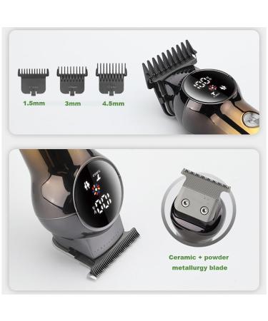 Professional Hair Clippers with Digital Display | Gradient Haircut Trimmer for Men - Electric Shaving & Engraving - Buy Online on GoSupps.com
