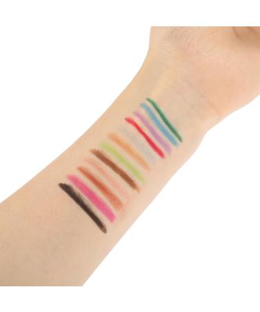 Natudeco 12 Colors Eyeliner Pencil Eye Shadow Pencil Waterproof Long Lasting Gel Eyeliner Eye Makeup with Ultra-Fine Tip - Buy Online on GoSupps.com