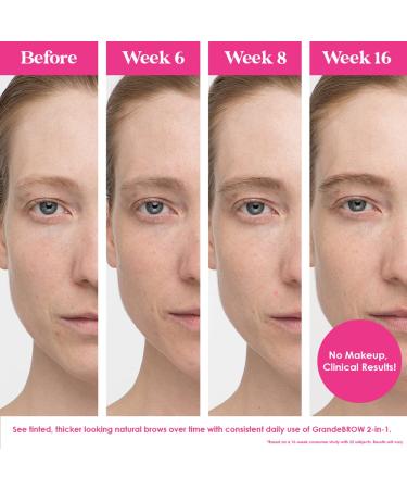 GrandeBROW Brow Enhancing Serum - 2-in-1 Formula for Medium Brows | Grande Cosmetics - Buy Online on GoSupps.com