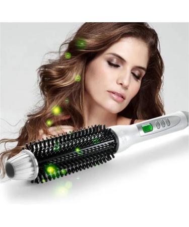32mm Curling Iron Brush Hot Hair Curler Brush Ceramic Tourmaline Ionic Curling Comb Volumizing Brush Hot Round Brush for Long Hair Hair Straightening Brush LCD Display Styling Curly Brush - Buy Online on GoSupps.com