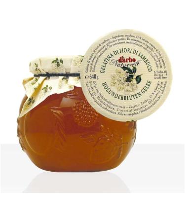 Darbo Pure Natural Elderberry Jelly in Elegant Decorative Glass 640g - Buy Online on GoSupps.com