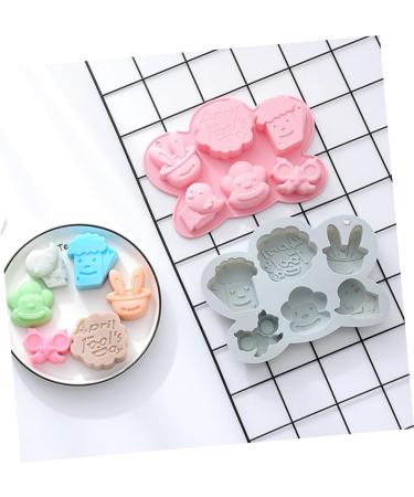 Alipis 2pcs Cake Mold Silicone Candle Mold Silicone Baking Molds Fondant Molds for Resin Silicone Crayon Molds Cake Baking Molds Plaster Tools Baking Supplies Clown Chocolate Silica Gel - Buy Online on GoSupps.com