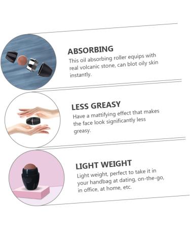 FOMIYES Skin Care Roller 2pcs roller Volcanic Massager Portable Tool Care Stick Ball Control Mini Facial Absorbing Oil Face Skin Care Roller - Buy Online on GoSupps.com