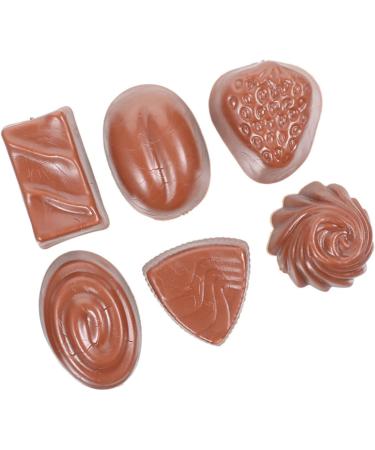 HOMSFOU 24 Pcs Simulation Chocolate Decorative Chocolate Decor Fake Candy Cake Decorating Fake Cookies Kids Bulk for Desserts Desktop Fake Chocolate Artificial Children's Products Pvc 3d Coffeex4pcs 3.9X2.8X1.8CMx4pcs - Buy Online on GoSupps.com