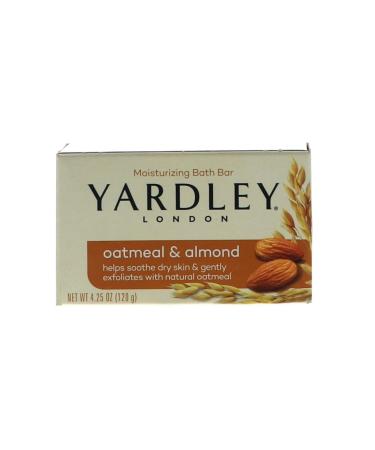 Yardley London Oatmeal and Almond Naturally Moisturizing Bath Bar 4.0 oz. (Pack of 24)