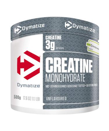 Dymatize Creatine Monohydrate Unflavoured Powder 500g - Amino Acid - Creatine 500 g (1 Pack)