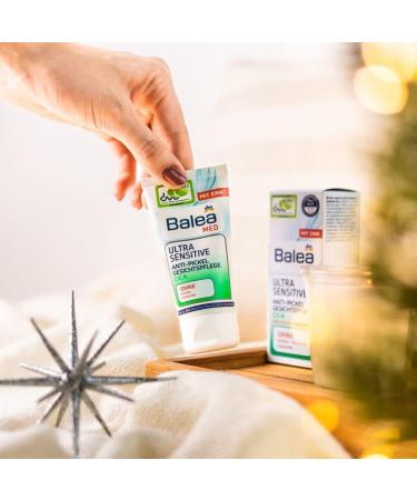 Whale Balea Med Ultra Sensitive Facial care for sensitive skin with cica without perfume parabens dyes pack of 3 3 x 50 ml 150 ml - Buy Online on GoSupps.com