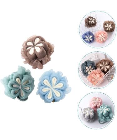 Buy Hemoton 3pcs Bath Ball & Flower Sponges - Premium Shower Loofah Body Scrubber for Comfortable Skin Care - International Shipping Available - Buy Online on GoSupps.com