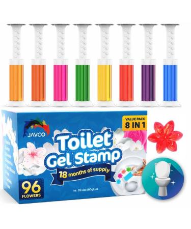 JAVCO -96 Flowers- Flower Toilet Gel Stamp | Toilet Scent Fresheners | Toilet Fresheners Gel Toilet - Buy Online on GoSupps.com