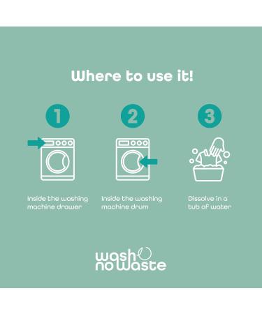 Wash No Waste Detergent Strips - 192 Washes | Hypoallergenic Biodegradable Vegan Plastic-Free Lavender Cleaning - Buy Online on GoSupps.com