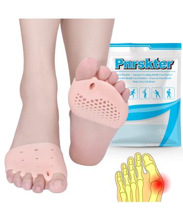 Metatarsal Pads Ball of Foot Cushion Pads (4 PCS) Breathable Soft Gel Toe Separators Foot Cushions Mortons Neuroma Pads Relieve Metatarsalgia Mortons Neuroma Forefoot Pain for Men & Women. Forefoot Cushions Pads