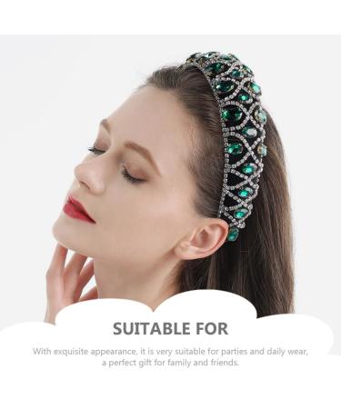 Beaupretty Vintage Baroque Strass Wide Headband - Elegant Crystal Hair Accessory for Brides & Girls - Perfect for Weddings & Pageants - Buy Online on GoSupps.com