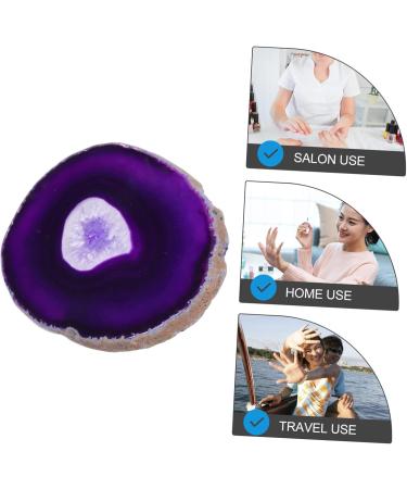  Ipetboom Ipetboom 1 Piece Palette Oil Painting Palette Manicure Plates Nail Equipment Dots Nail Art Palette Tray Cosmetic Mixing Plate Artist Painting Accessories Plate Pallet Purple Agate - Buy Online on GoSupps.com