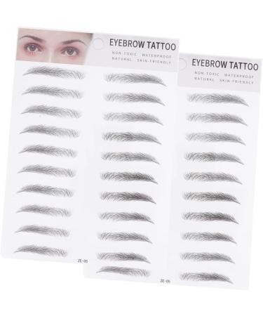 FOMIYES 6 Pcs 3d Eyebrow Stickers Beauty Kit Brow Shaper Makeup Eyebrow Transfer Man Stencil Cosmetic 1 count (Pack of 1) Blackx3pcs - Buy Online on GoSupps.com