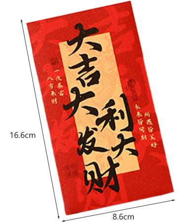 6Pcs Chinese Lunar New Year Red Envelopes Spring Festival Envelopes Hongbao Dragon Red Envelopes for Festival Holiday B Style B - Buy Online on GoSupps.com