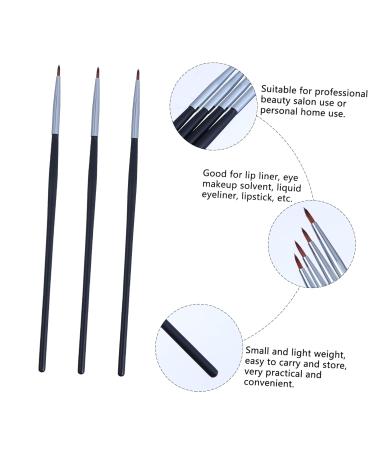 Housoutil 4pcs Fine Eyeliner & Lip Brush Kit | Soft Makeup Brushes for Eyeliner & Lips | Travel-Friendly Makeup Accessories - Buy Online on GoSupps.com
