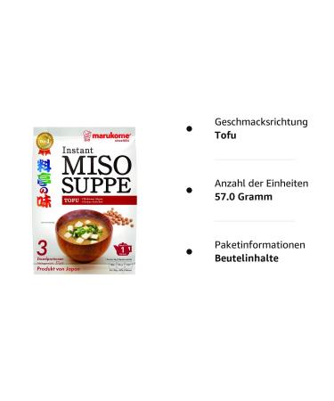Marukome Instant Miso Soup with Tofu - Quick & MSG Free | Authentic Japanese Flavor (57g) - Buy Online on GoSupps.com
