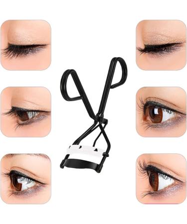 2 Pcs Stainless Steel Eyelash Curlers with Built-in Comb - Black Green Eye Makeup Toolset for Girls - Buy Online on GoSupps.com