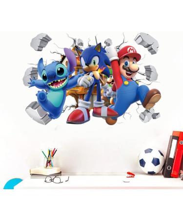 3D Cartoon Wall Stickers | Self-Adhesive Boys Girls Wall Decal | Bedroom Living Room Hotel Decor | 40X60cm - Buy Online on GoSupps.com