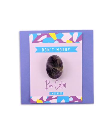 Amethyst Crystal Worry Stone Stress Relief Gift Birthday Anniversary Xmas Stocking Filler