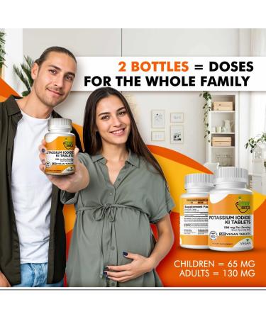 The Veggie Doctor Potassium Iodide 130mg 140 Vegan Tablets High-Potency Iodine Supplement for Adults and Kids USA-Made Non-GMO Gluten-Free - Buy Online on GoSupps.com