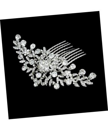 Angoily Diamond Headpiece Hair Accessories for Women Prom Crystal Headpiece Womens Accessories Crystal Hair Comb Clips with Teeth Grip Silver Headpiece Hair Piece Women's Vintage - Buy Online on GoSupps.com